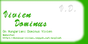 vivien dominus business card